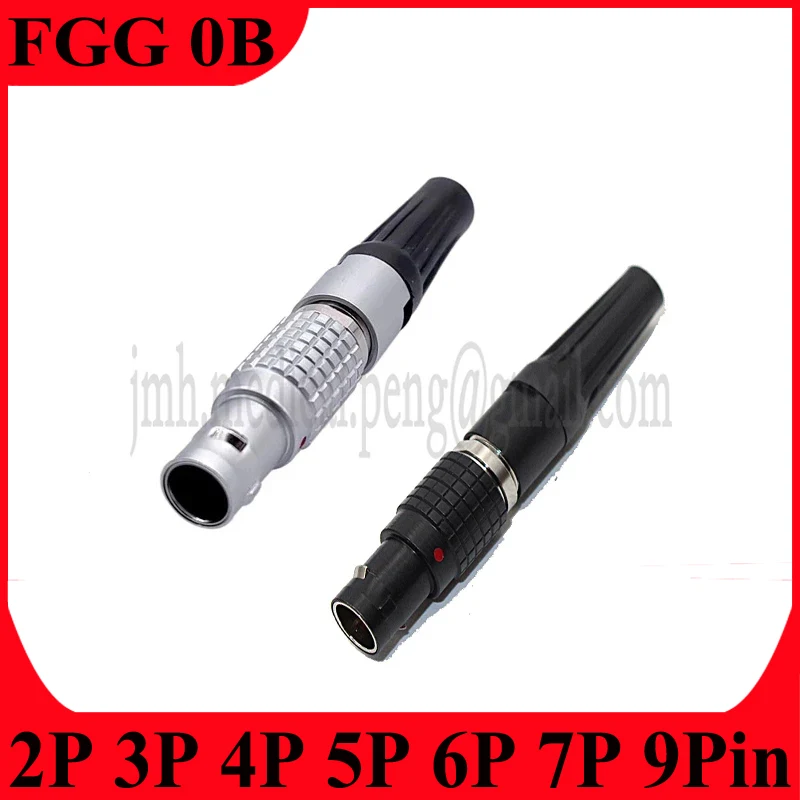 FGG 0B 2 3 4 5 6 7 9 Pin Male Plug Aviation Fast Connector for Sound Devices Arri Alexa Camera Timecode, Teradek Bond Bolt Pro