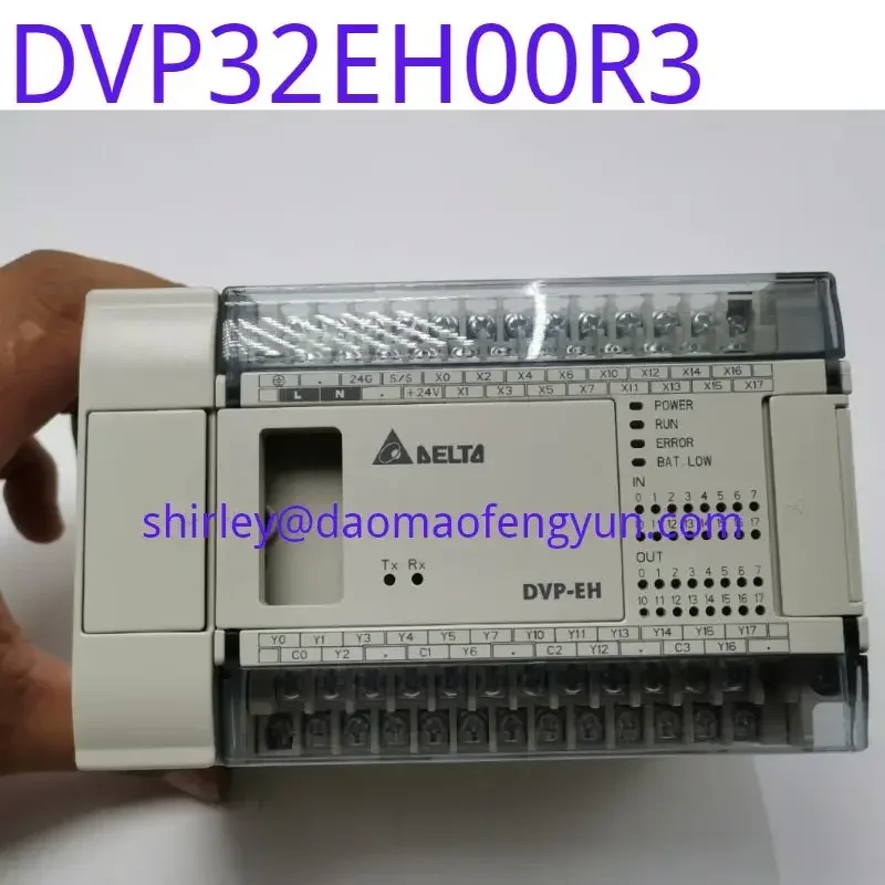 Used Original DVP32EH00R3 Delta PLC, 3rd generation relay output type