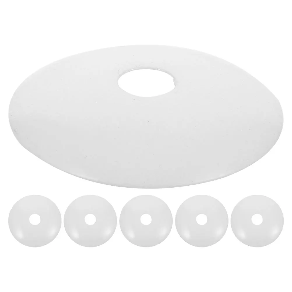 

6Pcs Light Base Holder Metal Canopy Plate Round Ceiling Cover for Pendant Fixtures Wall Lamps Lighting Installation Hardware