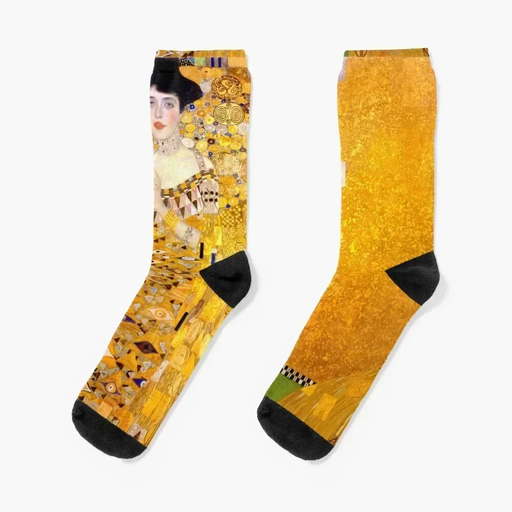 

The Lady In Gold (Portrait of Adele Bloch-Bauer I) - Gustav Klimt Socks gift anti-slip hockey Woman Socks Men's
