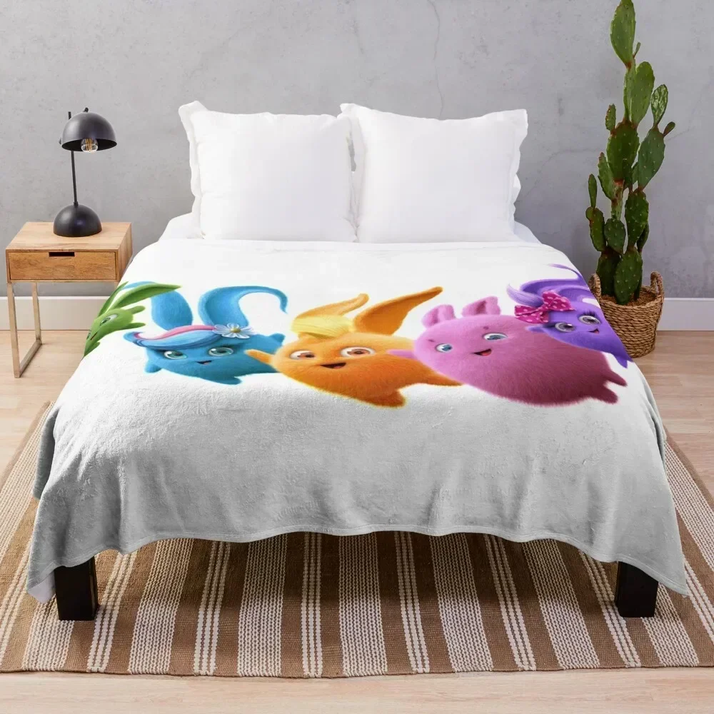 

Sunny Bunnies - All Hold Paws! Throw Blanket Fuzzy Plush Throw Blanket for Sofa Chair