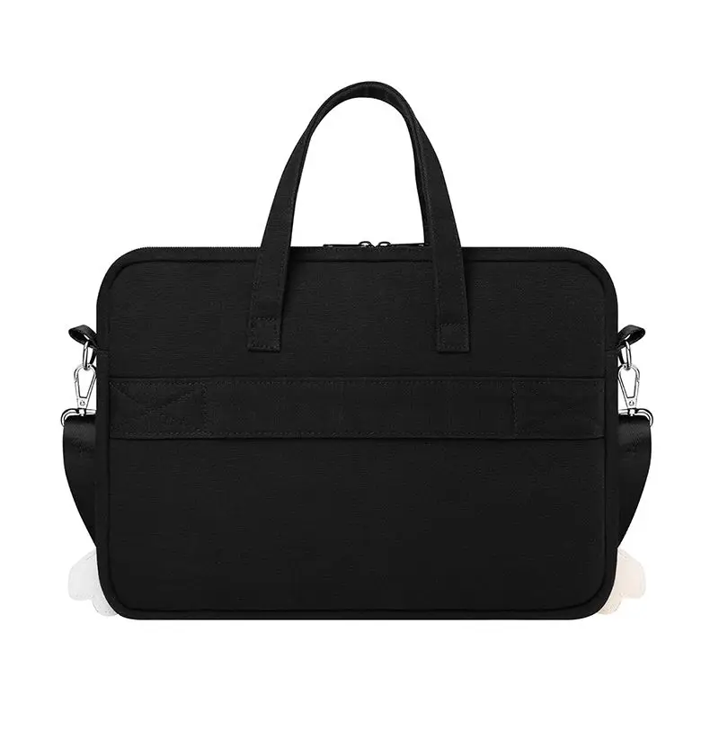 Ins الكرتون الأسود حقيبة لابتوب ماك بوك اير برو 13.3 14 بوصة آي باد كمبيوتر محمول حافظة دائم المحمولة حقيبة يد للسفر حقيبة كروسبودي #3