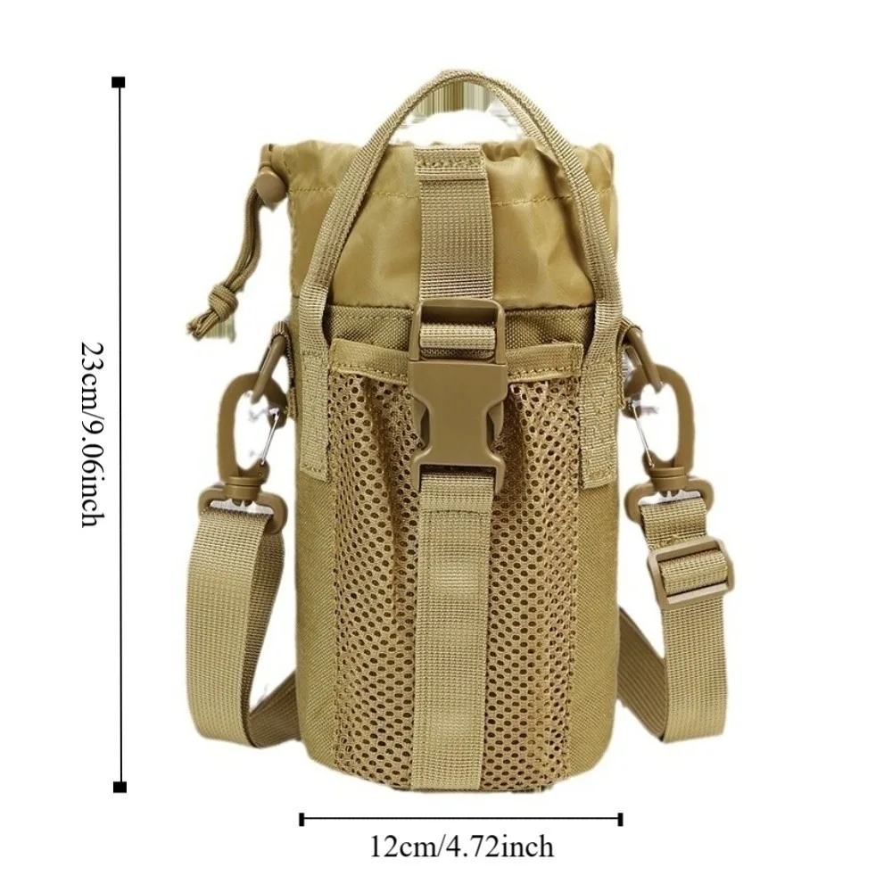 Large Capacity Water Bottle Sling Bag Multi-layer Waterproof Gym Bottle Bag Convenience Adjustable Crossbody Sports Bag Fitness