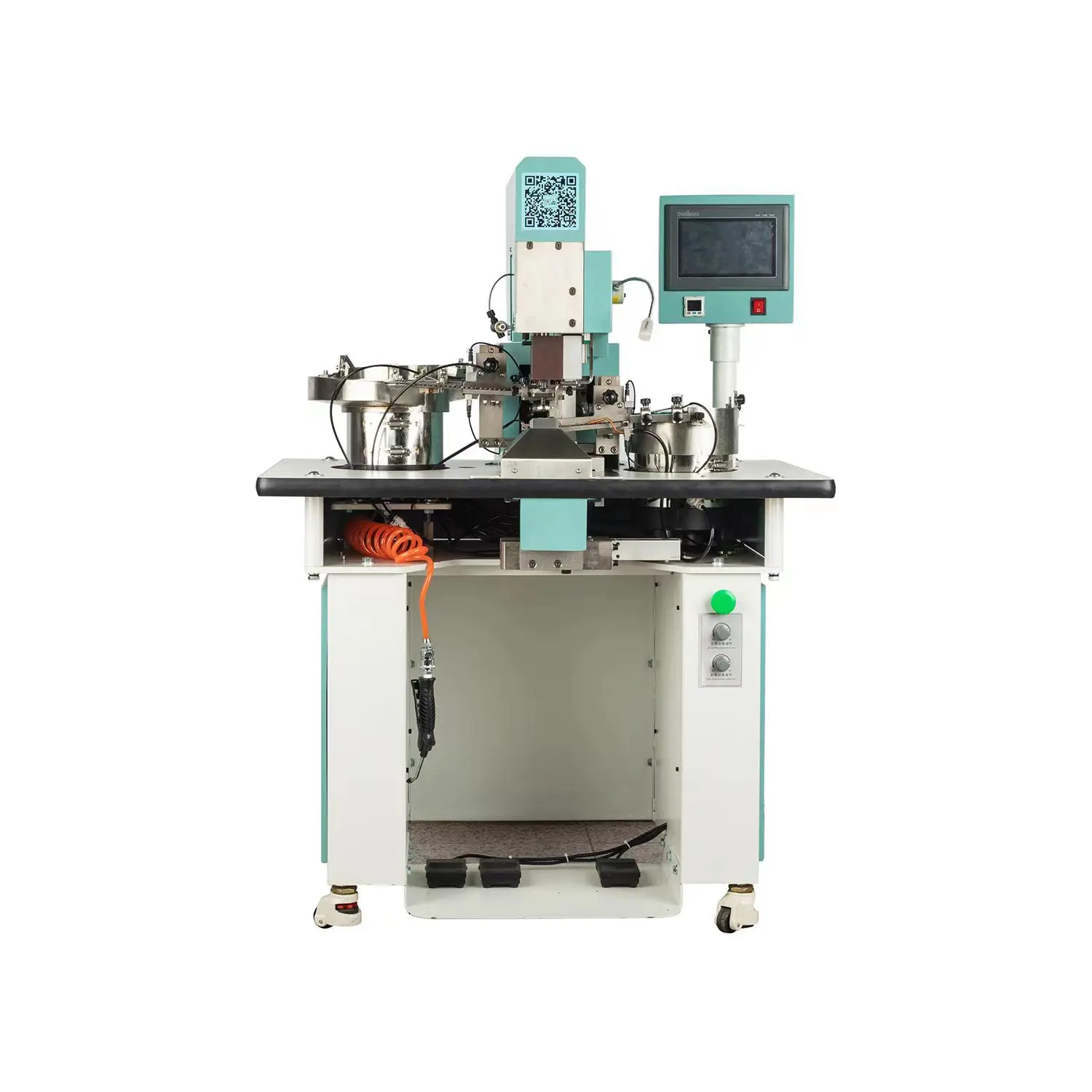 Four-button Clothing Buttonholing Machine With Button Nailing Riveting Hidden Button Functions