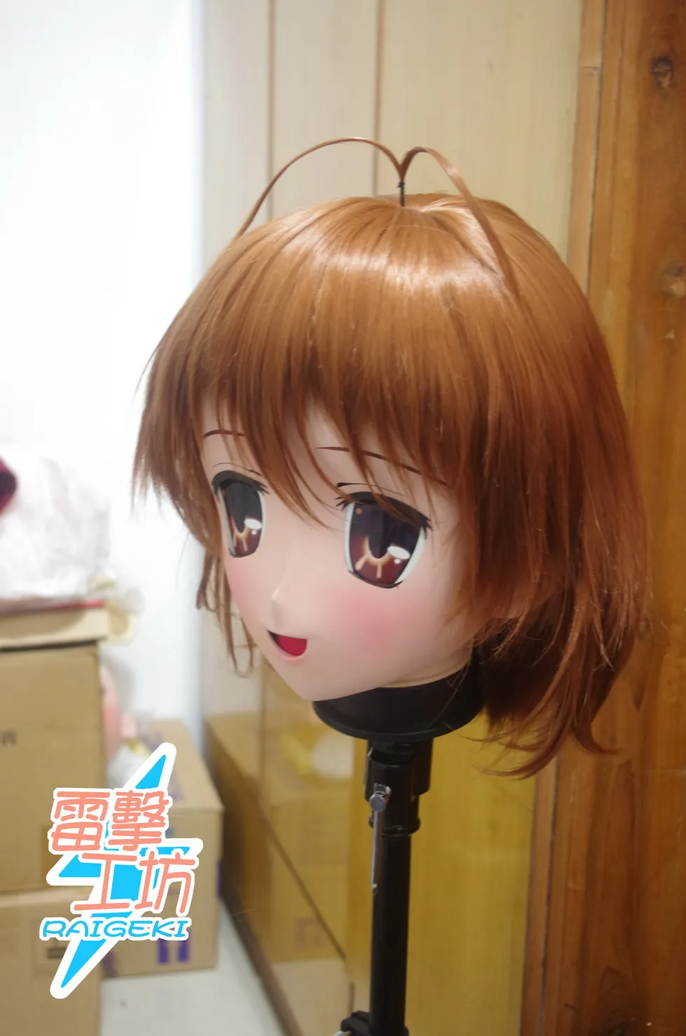 (KM9167) Handmade Female Sweet Girl Resin Crossdress Outfit Cosplay Japanese Animegao Role Play Kigurumi Mask