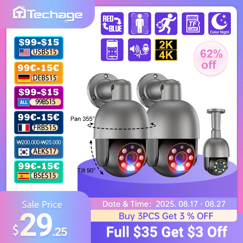 techage-uhd-5mp-8mp-4k-Сетевая-камера-red-blu-ray-Сигнал-тревоги-Обнаружение-человеческого-тела-poe-security-suite-Камера