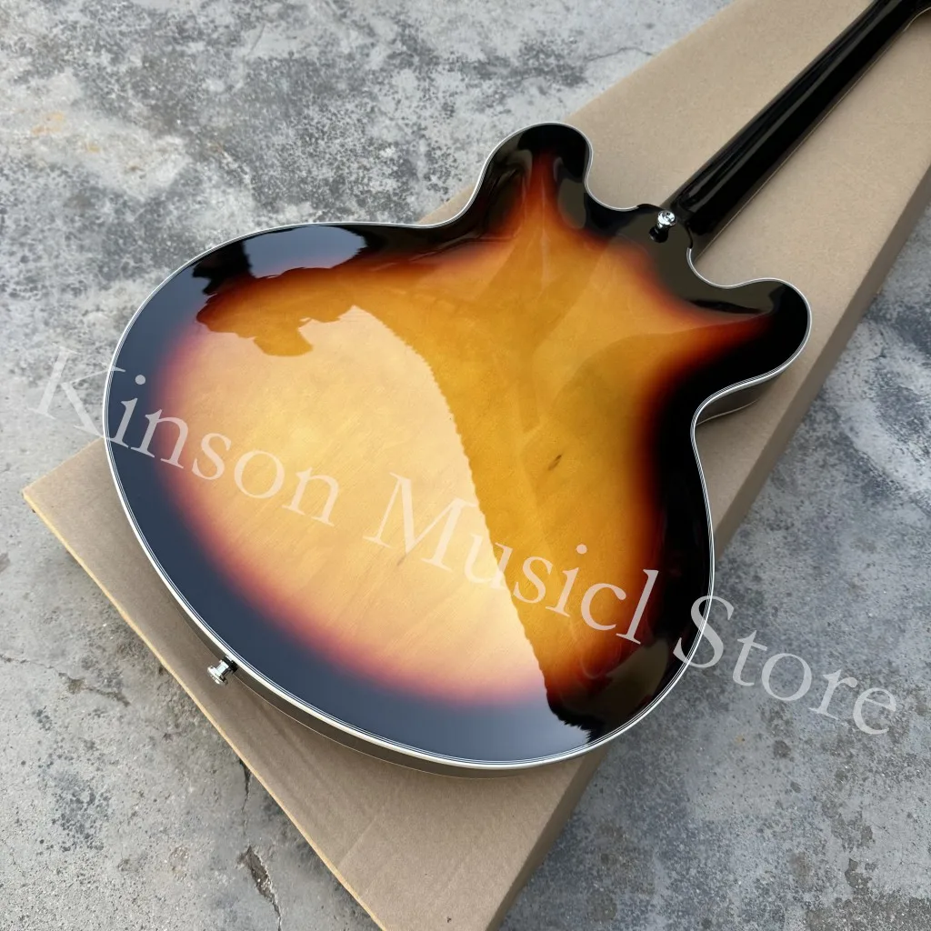 Sunburst Hollow Body Jazz Electric Guitar