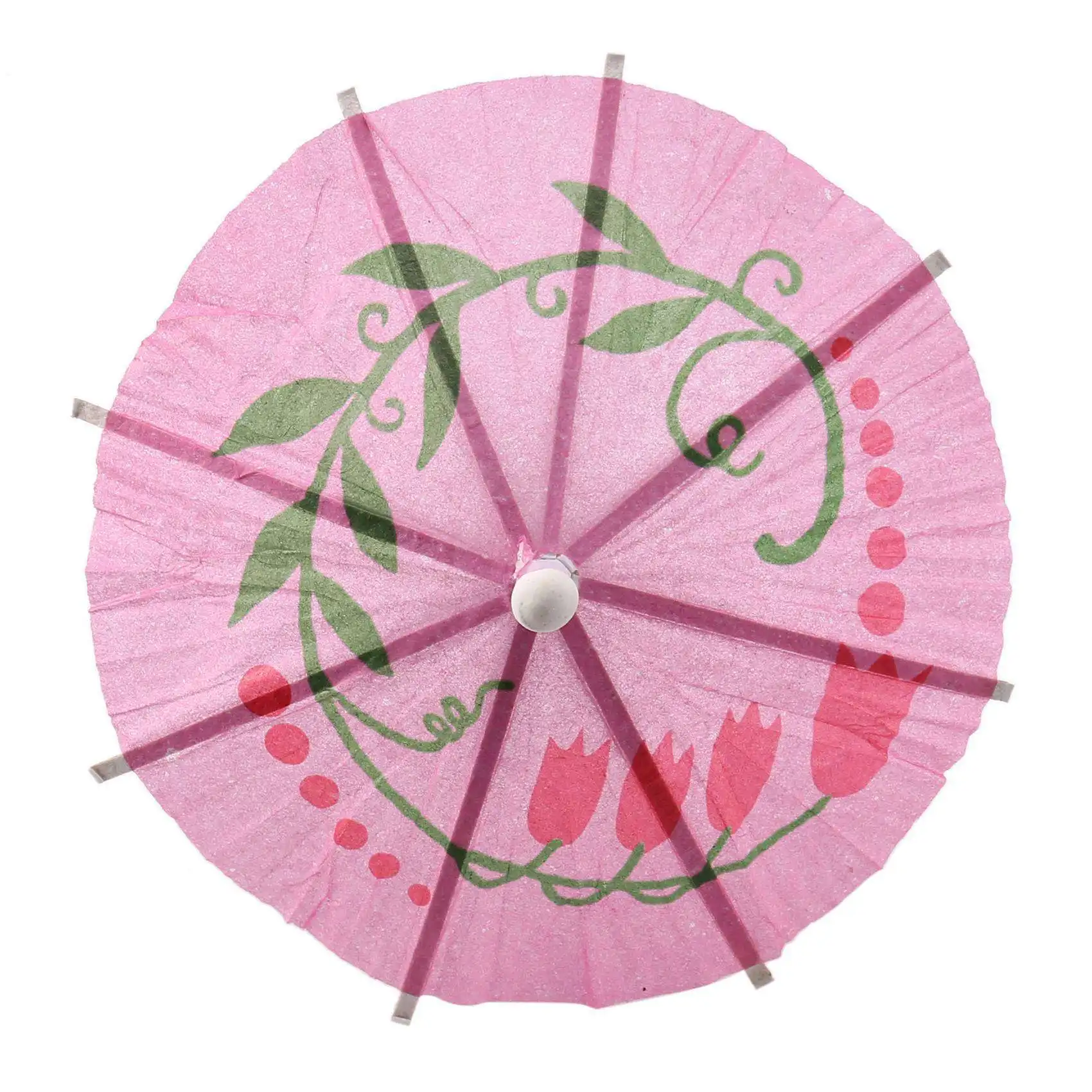 AB42-288Pcs Color Flower Paper Small Umbrella Sign Fruit Sign Cocktail Sign Bar Supplies Fruit Plate Drink Decoration