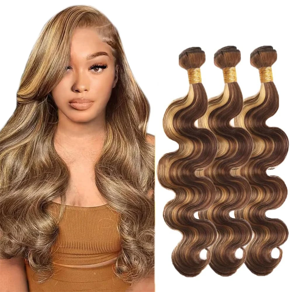 

P4/27 Пучки человеческих волос с объемной волной Бразильские человеческие волосы 100, пучки человеческих волос с объемной волной Цветные пучки