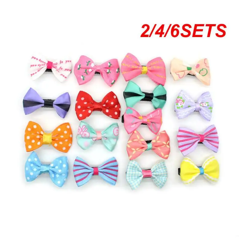 2/4/6SETS Cartoon Adorable Hair Clips Candy-colored Wholesale Hairpins Stylish Top-rated Rainbow Easy To Use Hairpins Fun