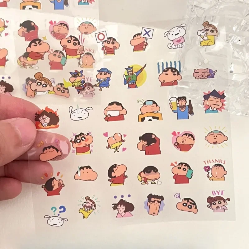 Cartoon Anime Crayon Shin-chan Sticker Decoration Water Cup Guitar Mobile Phone Case Pen Notebook Suitcase Sticker Wholesale