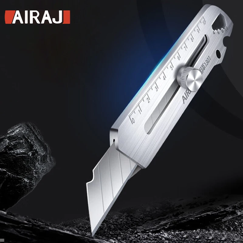 AIRAJ Multifunctional utility knife, home utility knife, office stationery, wallpaper knife, plastic paper knife