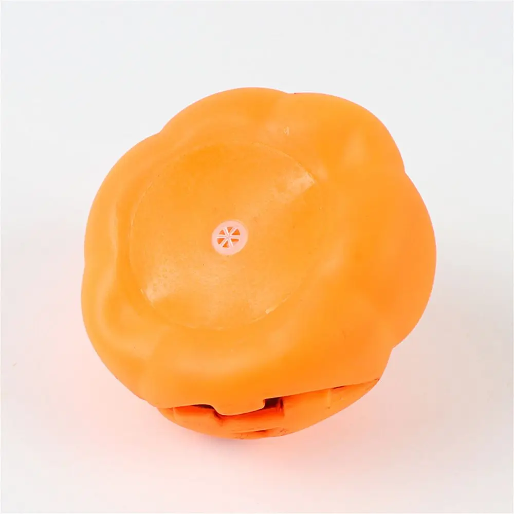 Новый Хэллоуин играет в игрушки для собак тыква щенок писк устойчивость к укусам оранжевый резиновый писк жевательные игрушки