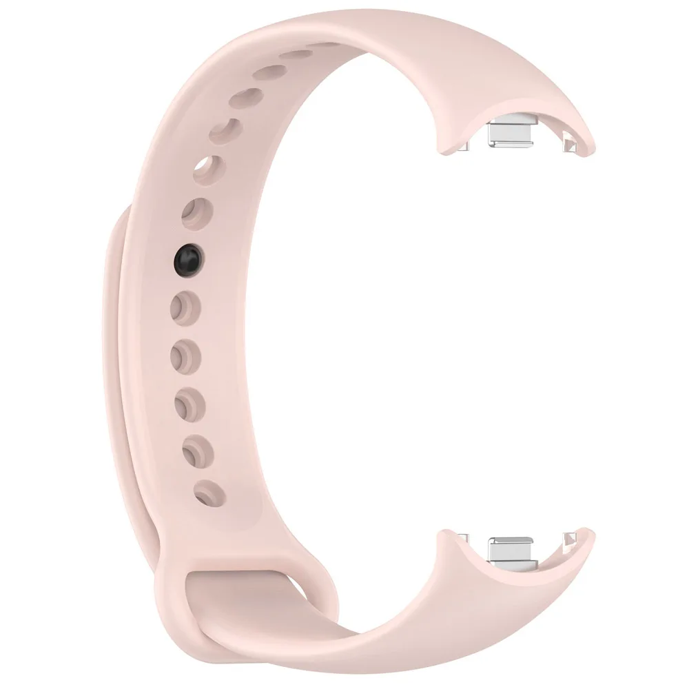 Correa de silicona para Xiaomi Mi Band 8, pulsera inteligente con inserto de Metal