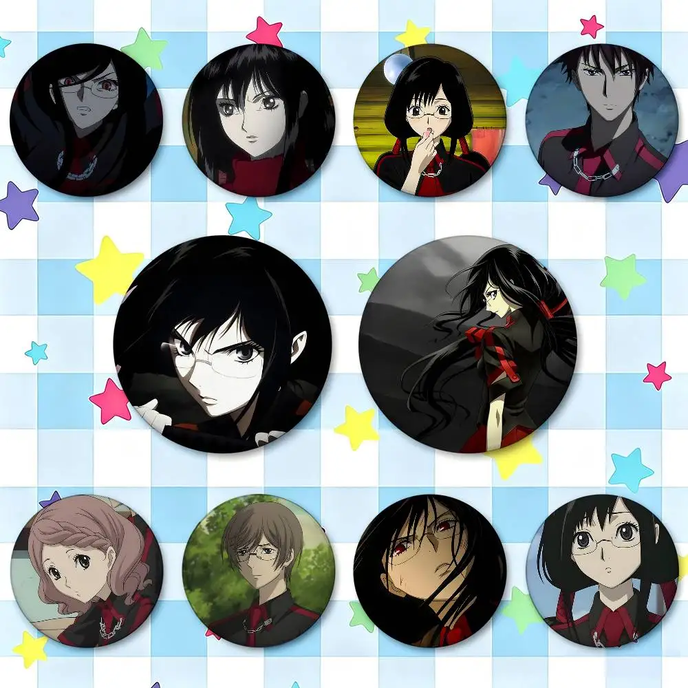 BLOOD-C Badges 25 32 44 58 75 Mm Round Cosplay Pin Bag Decor Fans Collect Friends Gifts Brooch Souvenir