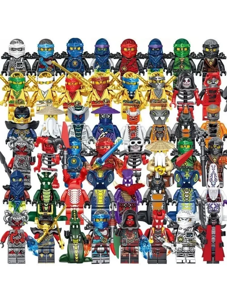 Hot Toys Anime Figuren 24 Stuks Ninjago Mini Figuurtjes Bouwblokken Speelgoed Mini Poppen Poppenfiguurtjes Blokken Kinderspeelgoed Verjaardagscadeau - afbeelding 2