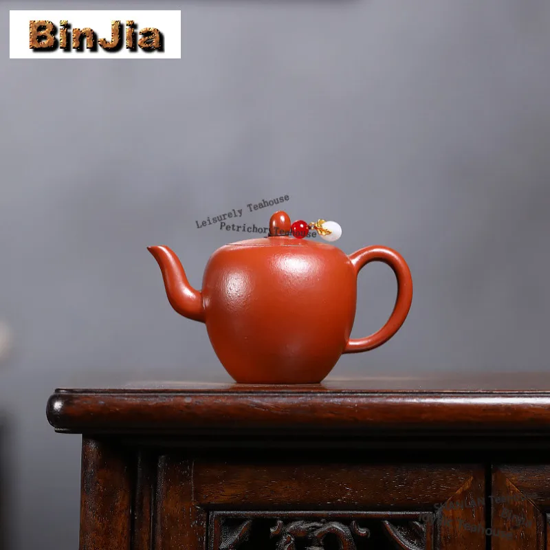 150ml Luxury Yixing Purple Clay Teapots Handmade Small Beauty Shoulder Pot Raw Ore Zhu Mud Kettle Zisha Tea Set Tea Items Gift