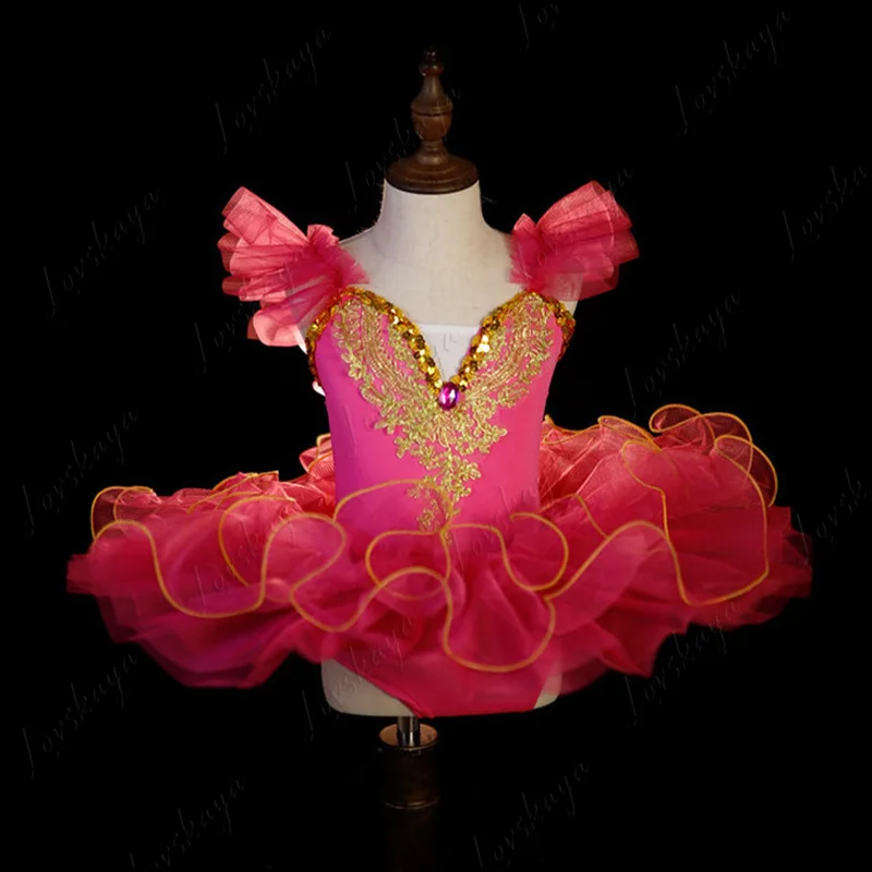 تنورة توتو جديدة من الشاش للفتيات ملابس أداء توتو للأطفال رقص Cygnet