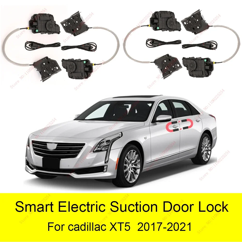 Smart Auto Car Electric Suction Door Lock for Cadillac ATS XTS XT4/5/6 CT4 CT6 15-22 Soft Close Super Silence Self-priming Door