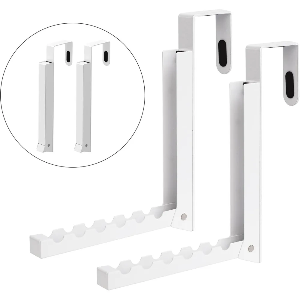

2 Pack Over The Door Hanger Hooks for Clothes Small Portable Storage Hooks, Over The Door Clothes Drying Rack for