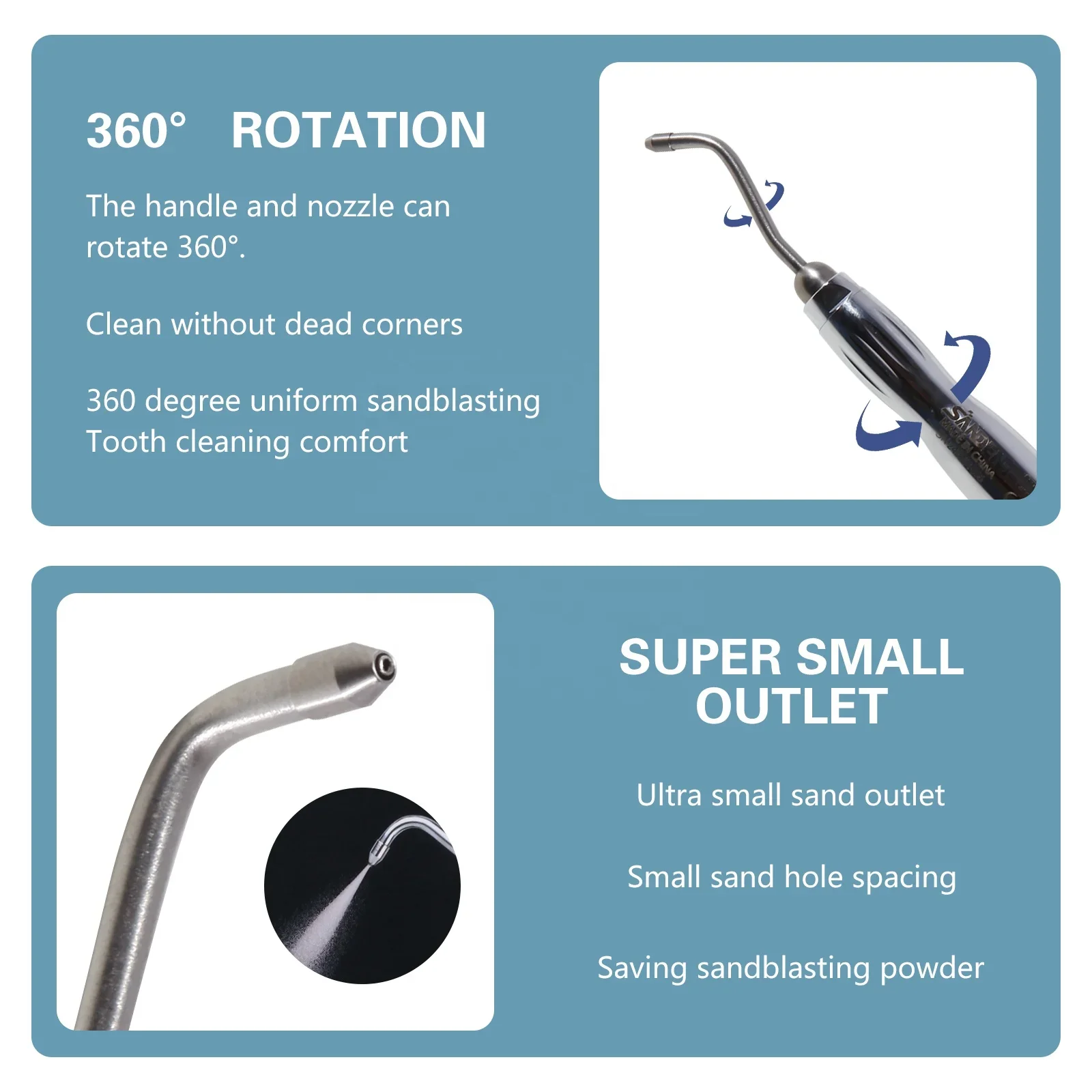 New Arrivals ! den tal Prophy Air Jet Flow Polisher Handpiece fit NSK QD-J B2/M4 Coupling