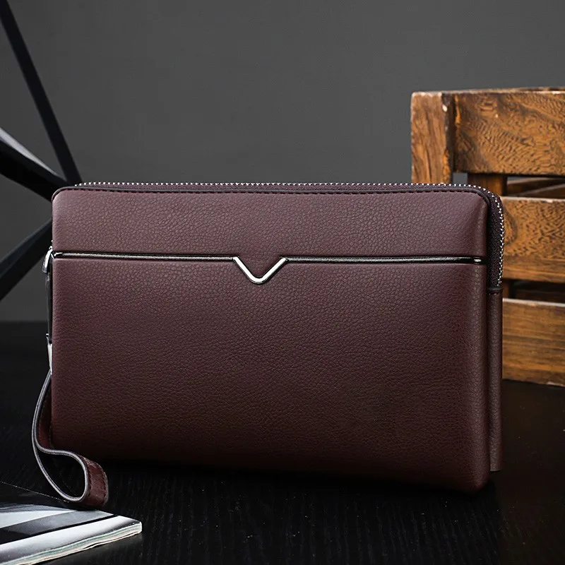 

Модная мужская сумка из искусственной кожи, новая модная однотонная сумка для карт, кошелек, сумка для мужчин, sainth barth borsa 정품급