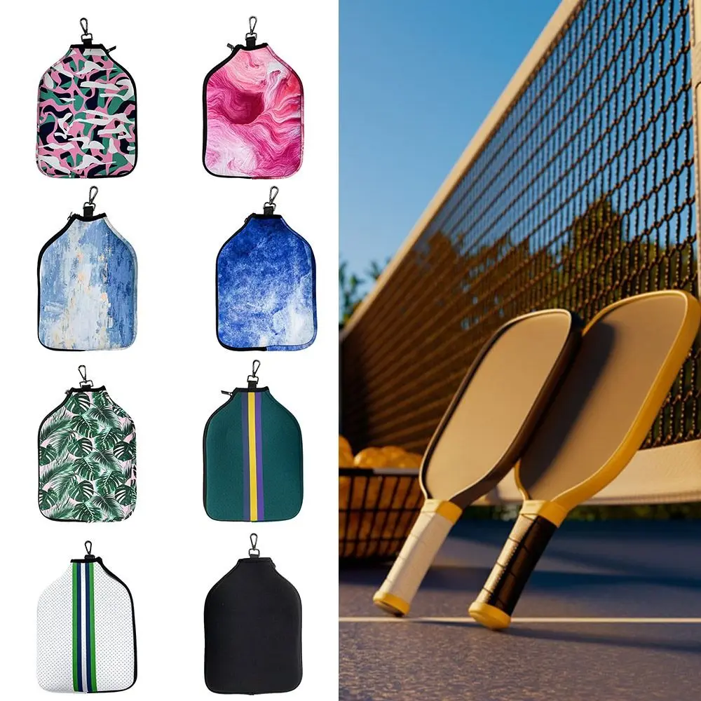 جودة مع حقيبة مضرب بخطاف معدني لمنع السقوط وغطاء مضرب بسحاب من النيوبرين