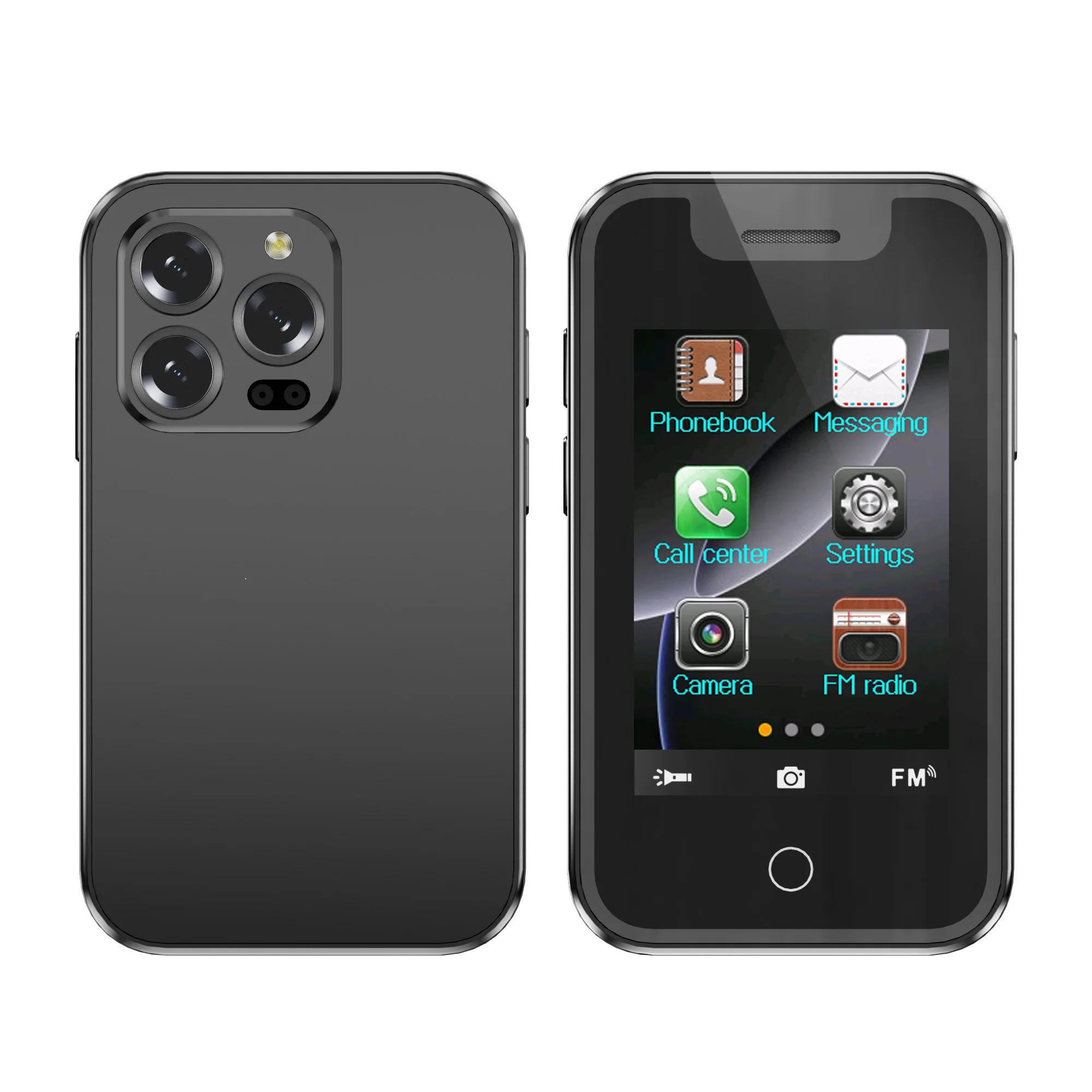 SERVO BM16 PRO Mini Mobiele Telefoon 2.4 inch Touchscreen Bluetooth Oproepen Dual SIM Recorder Zaklamp 2G GSM Draagbare Kleine Mobiele Telefoons