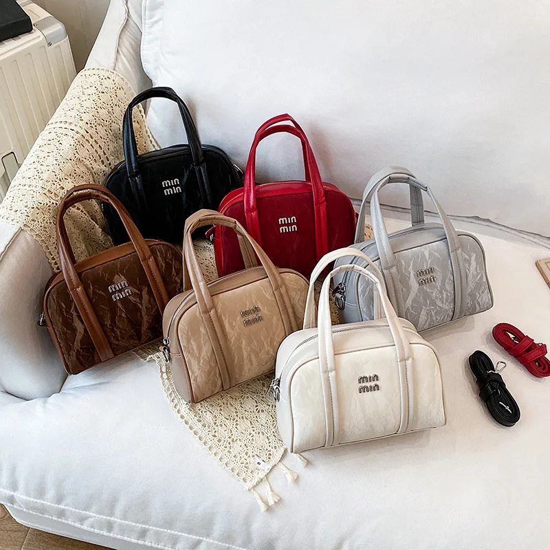 

2025 SS Curated Bowler Bag, Multi-Way Convertible Top Handle & Crossbody Purse for Women, Architectural Day to Night Tote