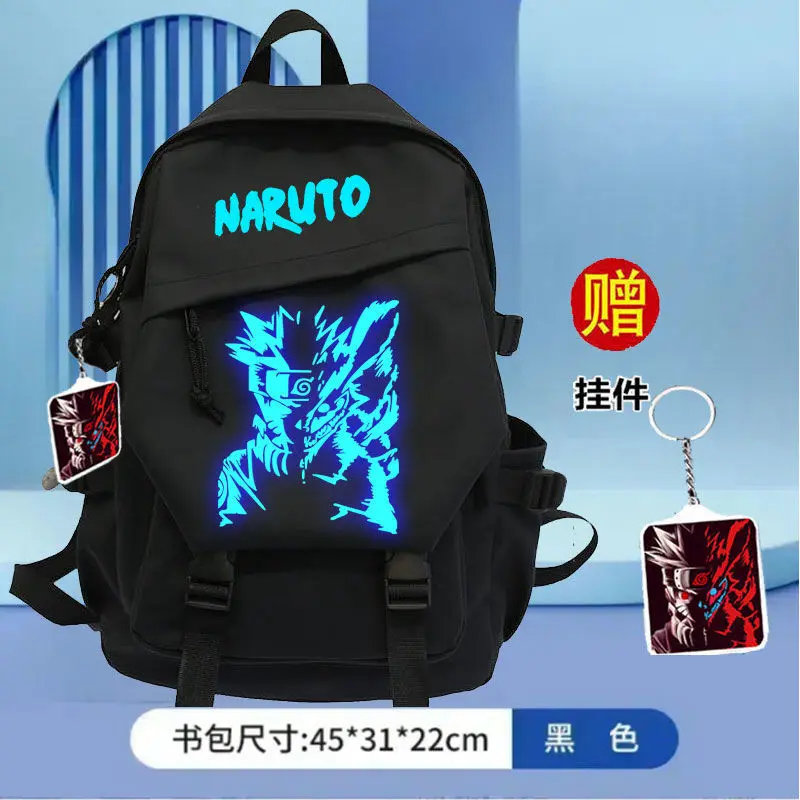 Naruto Backpack Students, Junior High School Students From Grades Big Capacity for Boys Durable Waterproof Backpack Cool