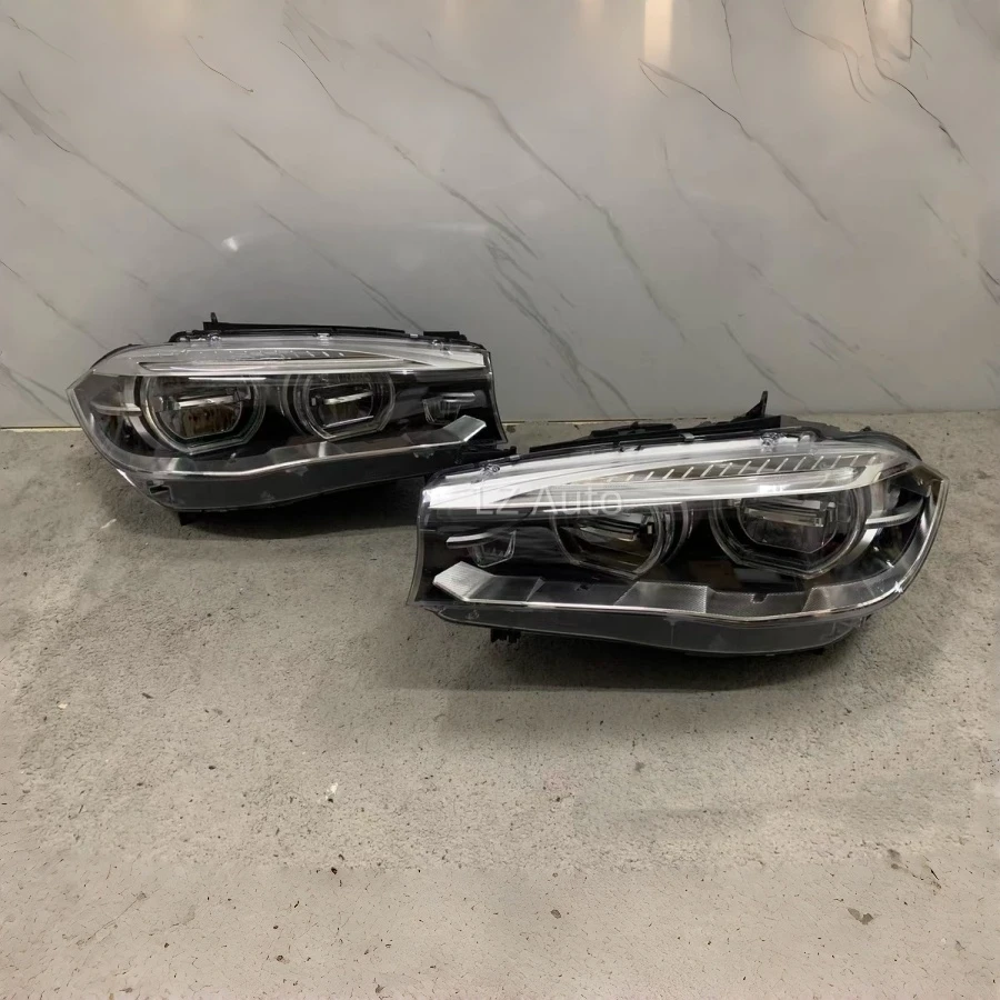 Upgrading Headlight fit for BMW X6 headlight 2014-2017 BMW F16 LED Headlamp BMW X5 F15 Adaptive Lamp Angel Eyes European Version