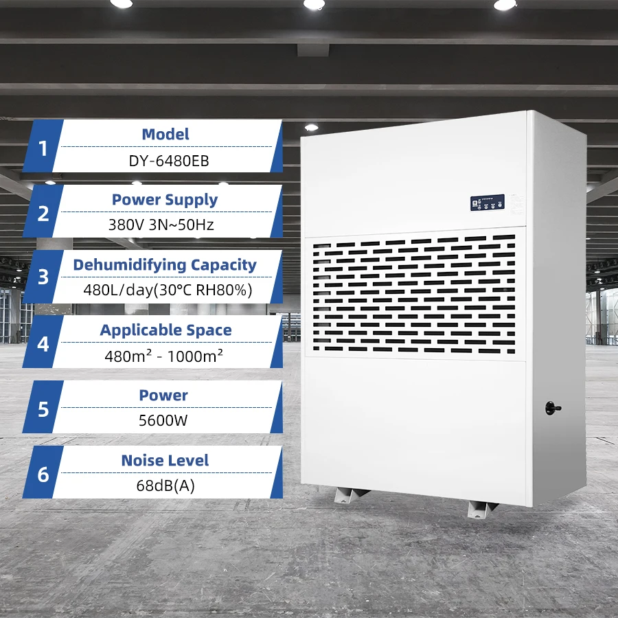 Deye DY-6480EB Best Selling Products Auto Restart 1000 Pint Greenhouse Dehumidifier