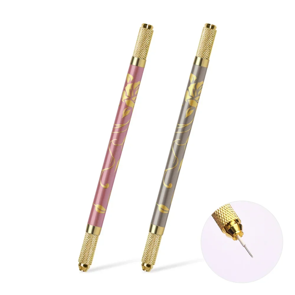 

Double head pen Flower pattern Tattoo Tools Tattoo Permanent Tattoo Eyebrow Makeup Manual Pen for dermografo micropigmentacion