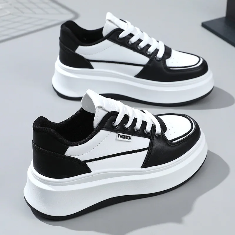 New Fashion White Sneakers Women Platform Casual Shoes For Woman Breathable Flats Women'S Sneakers On Sale Designer Shoes Female view 3