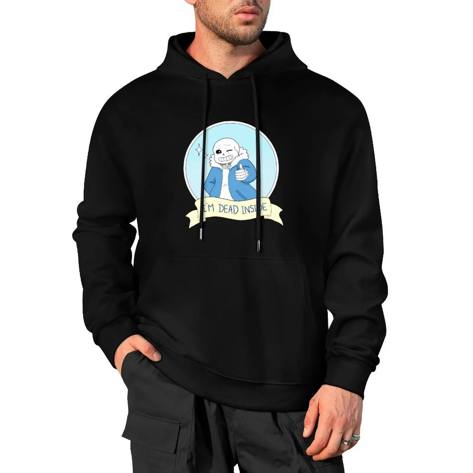 

Undertale - Sans I'm Dead Inside Pullover Hoodie autumn jacket men men's sweat-shirt set graphic hoodie