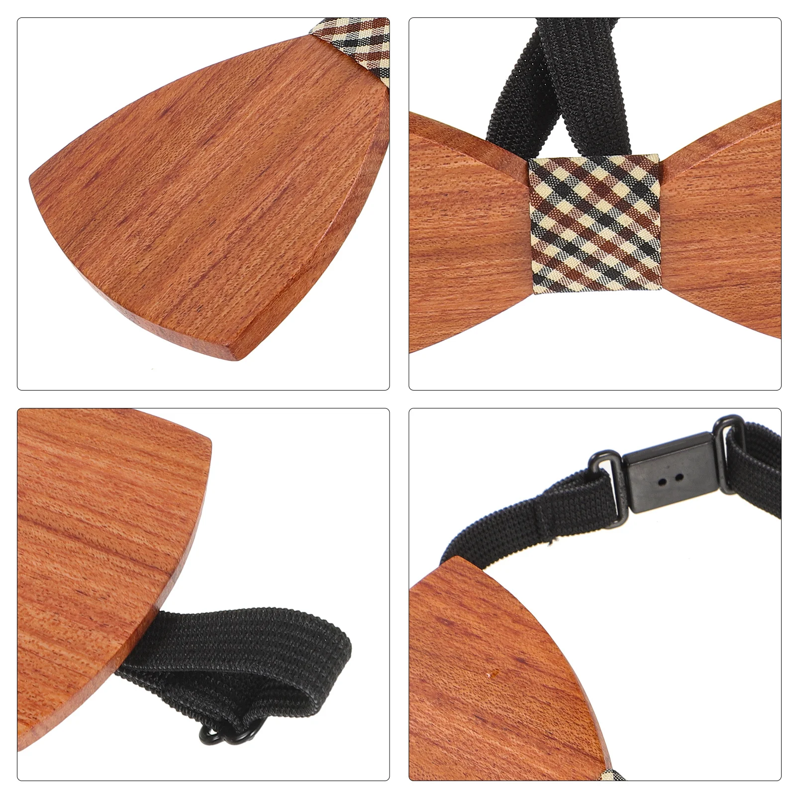 

Wooden Bow Tie Stylish Groom Bowtie Men Lightweight Wood Bowtie for Wedding Party Business Formal Accessories Men Bow Tie