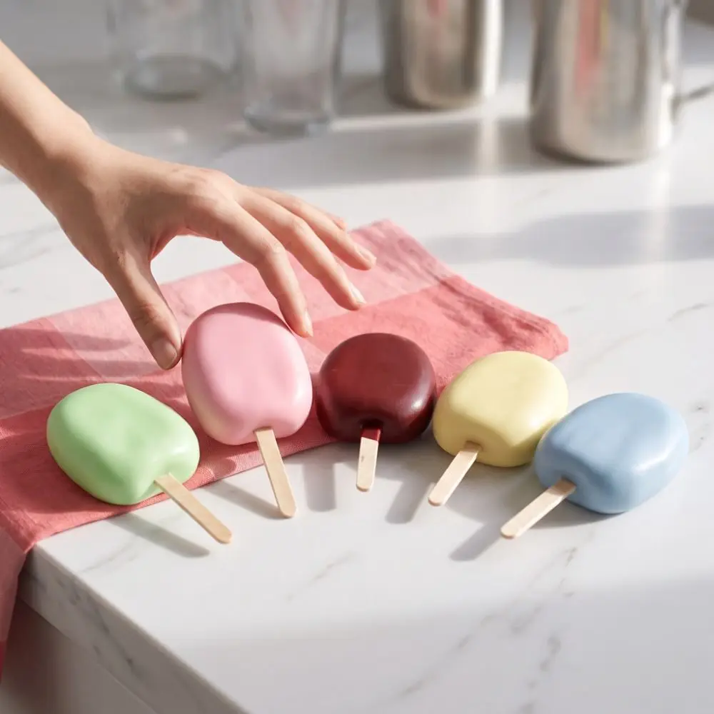 Slow Rebound Simulated Popsicle Squeeze Toy Popsicle Funny Ice Cream Slow Rebound Toy Cute TPR Chocolate Ice Cream Squeeze Toy