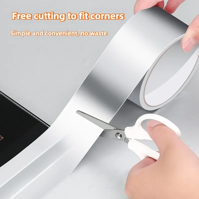 شريط رقائق الألومنيوم المقاوم للحرارة، لاصق مانع للتسرب، رقع إصلاح مقاومة للماء لختم المطبخ والملصقات #2