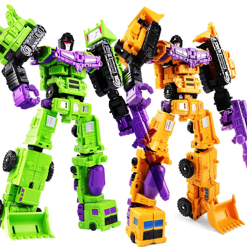 

Transformation Devastator Bricks 6 in 1 Model Action Figure Robot Plastic Toys Puzzle Building Blocks Children Birthday Gifts