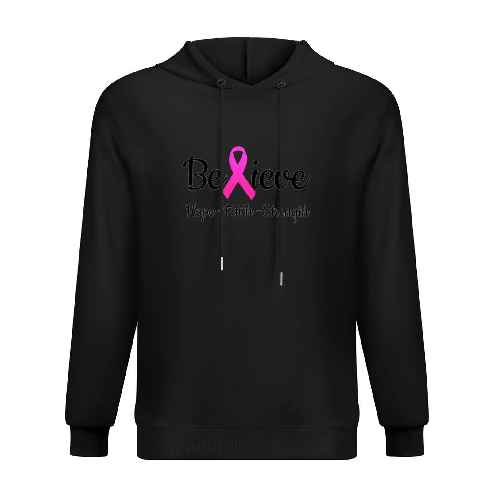 

Believe Hope Faith Strength Pink Ribbon Breast Cancer Awareness Hoodie korean clothes anime clothing hoodies and sweatshirts new