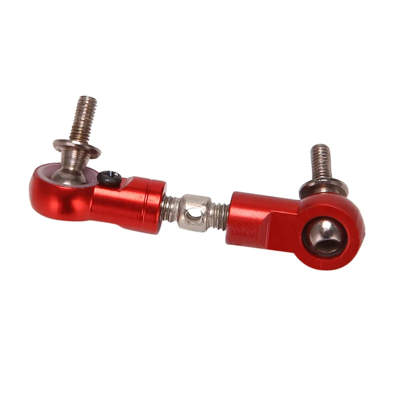 ABXE-3X CNC Pull Rod Steering Servo Arm Fit For 1/5 HPI ROFUN ROVAN KM BAJA 5B 5T 5SC Losi 5Ive T Rc Car Parts-Orange Red