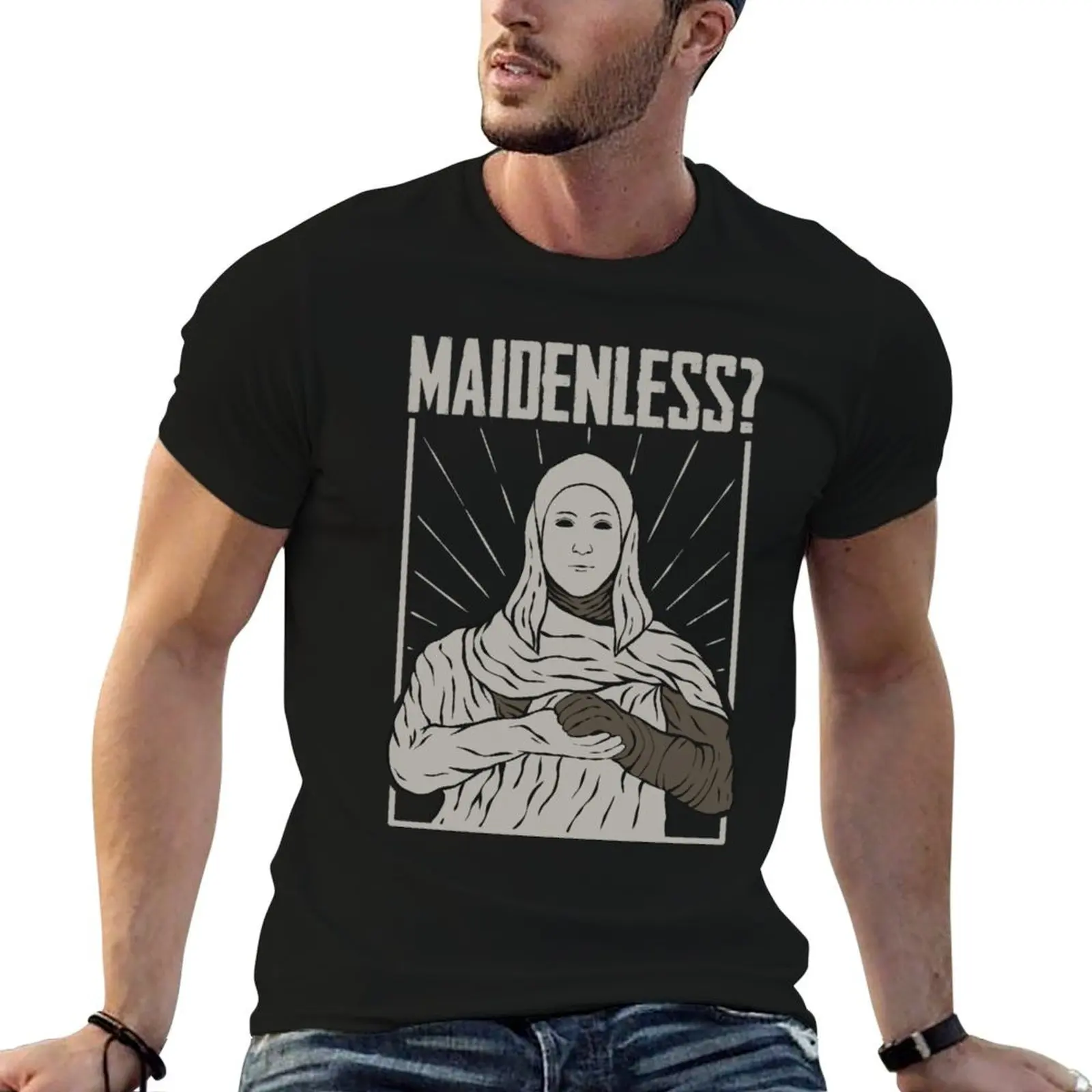 Maidenless logo T-Shirt Fashion Casual Short Sleeve Top