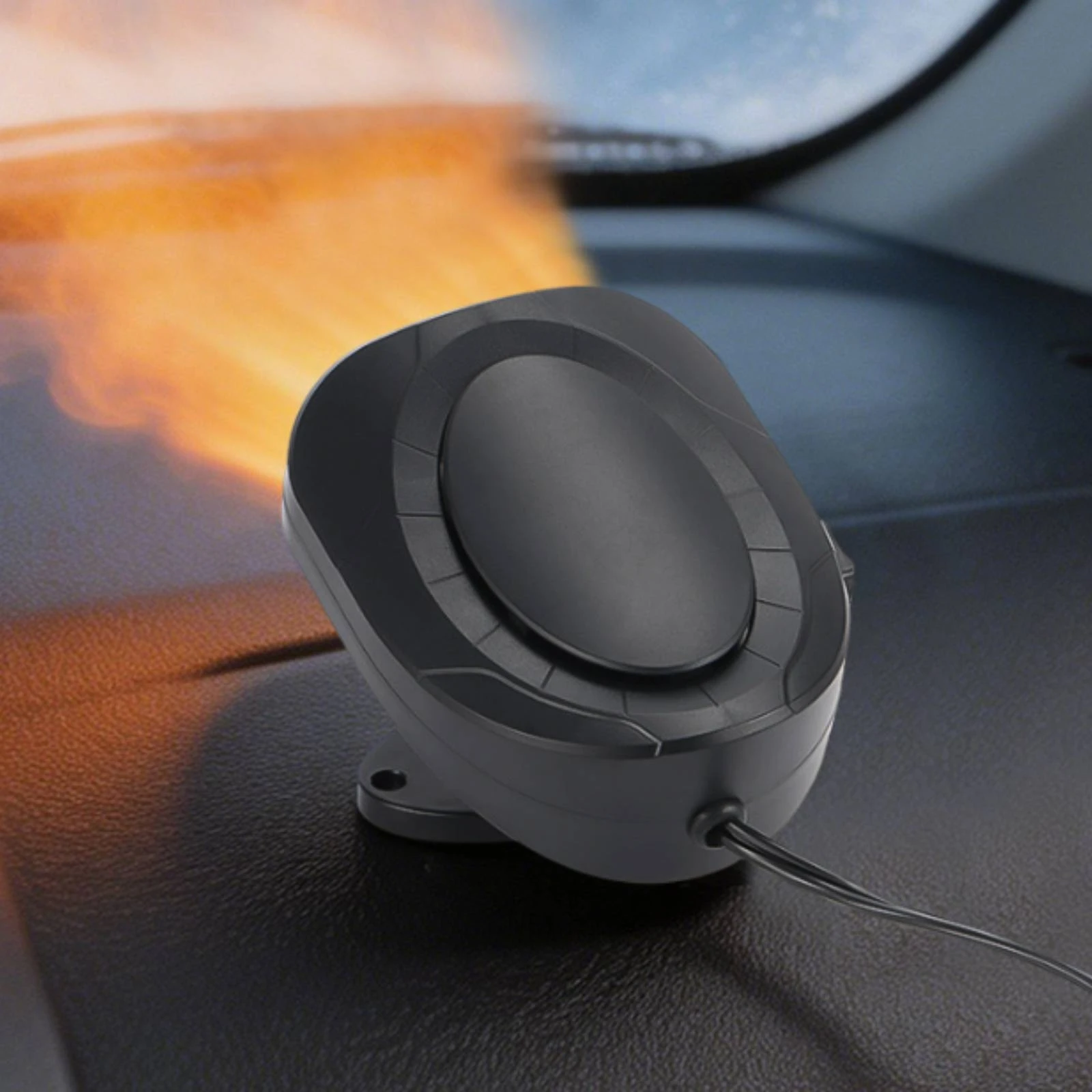 12V Car Heater and Defogger 360° Rotatable Portable Automotive Windshield Defroster Car Heater with Rotating Base ABS Versatile