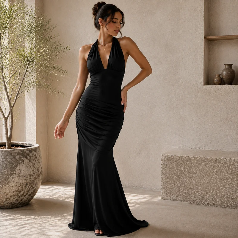 Vestido Maxi Feminino Halter c - Maxi Dress Halter avaliação e preço