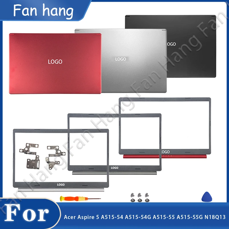 New For Acer Aspire 5 A515-54 A515-54G A515-55 A515-55G N18Q13 Red LCD Back Cover Top Rear Lid Bottom Housing Replacement