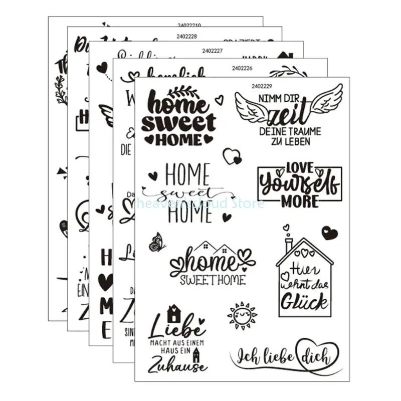 Y88Bドイツの祝福の言葉は、キャンドル用のステッカー水転送キャンドルステッカーをこすりますセラミックカップガラス製品家具