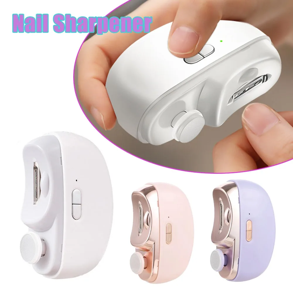 

Automatic Nail Clipper Electric Safe Nail Grinder Kids Adults Anti-Pinch Nail Drill Machine Rechargeable Manicure Pedicure Care