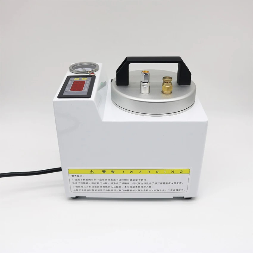 Dental Polymerizer Portable Curing Pressure Pot Dental Lab Polymerizing Digital Display Adsorption Silicone Rubber Repair 220V