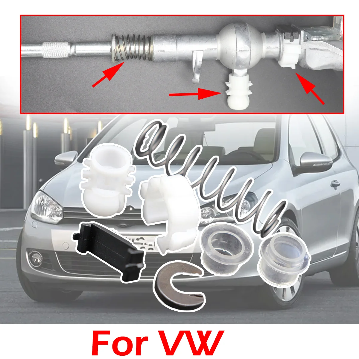 

For VW Beetle 5C Caddy CC EOS Golf MK5 Plus Gear Shifter Selector Lever Shaft Gear Stick Spring Bushing Manual transmission