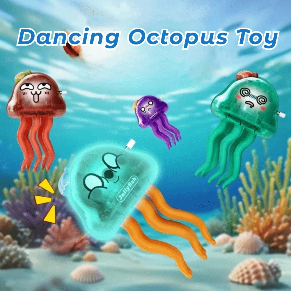 

LED Light Magical Dancing Octopus Toy Automatic Obstacle Avoidance Cartoon LED Dancing Toys Dynamic Sound and Light